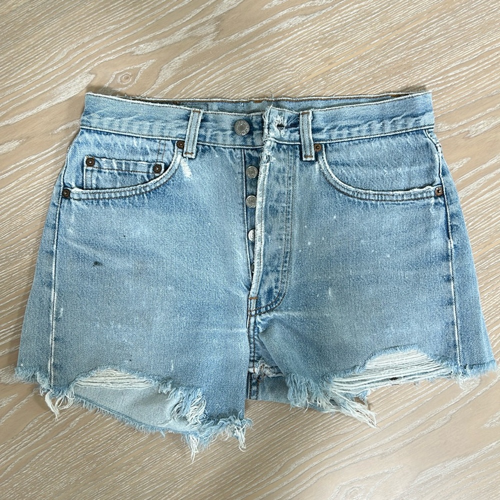 Authentic Vintage Levi 501 Distressed Jean Shorts
